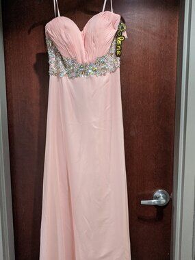 Jolene 14321 Blush Size 14 Prom Dress